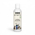 Flacon blanc de lotion oculaire Biovetol 125 ml, pour chien et chat, label Ecocert et mention fabrication française